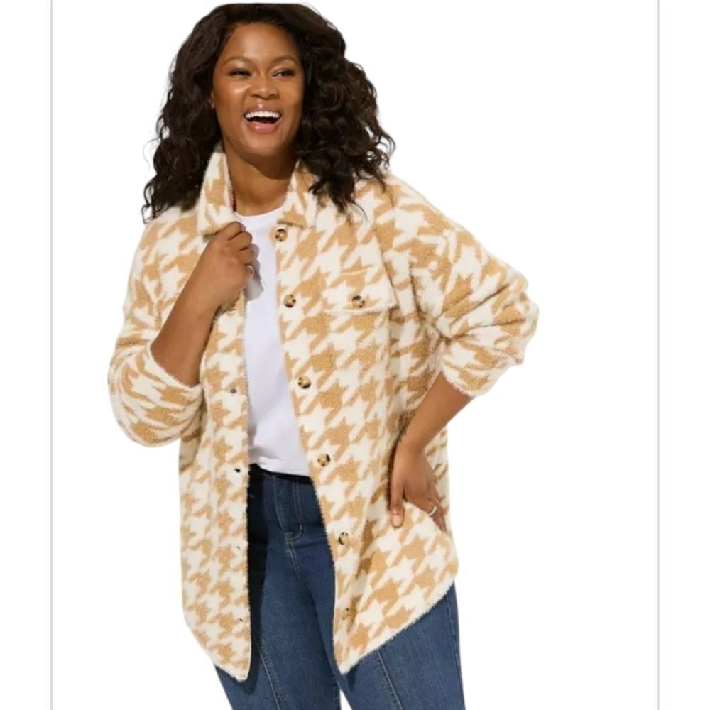 Torrid Eyelash Shacket Sweater